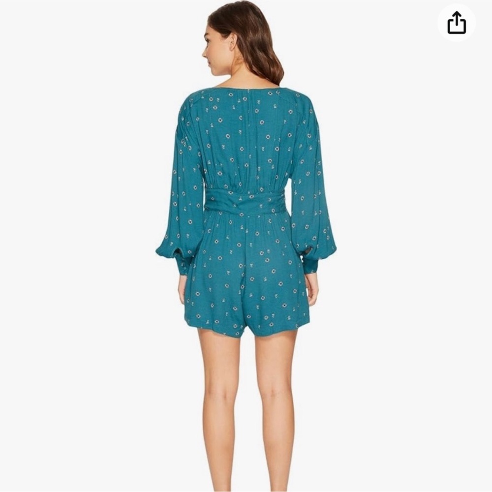 Free People Love Grows Green Romper Size Large NEW OB652803 - Picture 16 of 16